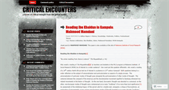 Desktop Screenshot of criticalencounters.net